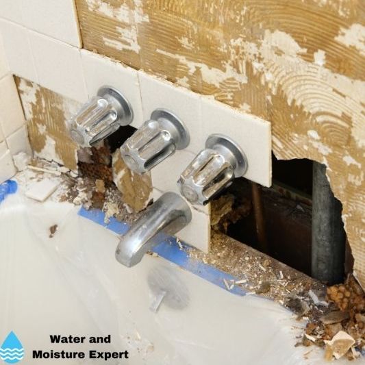 Water Damage Behind Shower Wall Tips From Professionals And Moisture Expert - How To Take Moisture Out Of Bathroom Wall